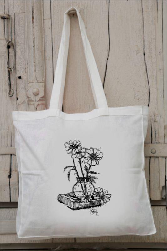Tote Bag - Vase - Poppins Store